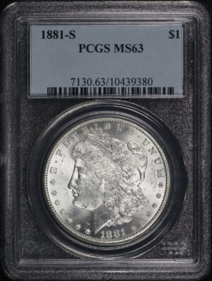 Obverse of this 1881-S Morgan Dollar PCGS MS-63