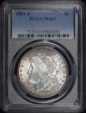 Obverse of this 1881-S Morgan Dollar PCGS MS-63