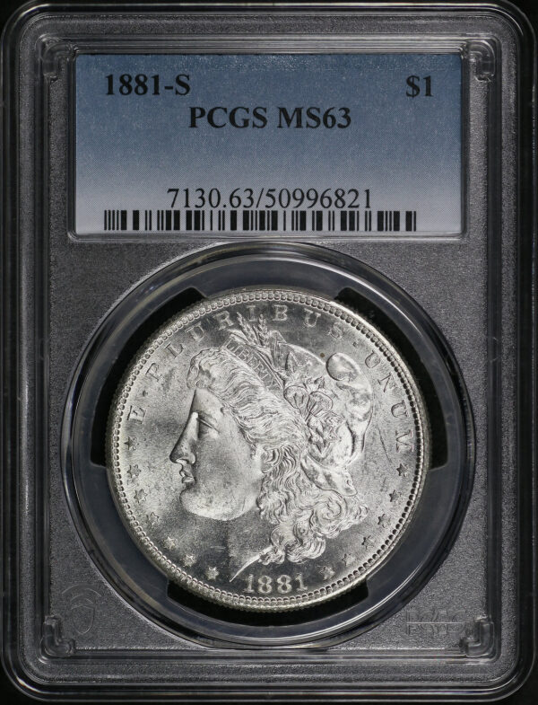 Obverse of this 1881-S Morgan Dollar PCGS MS-63