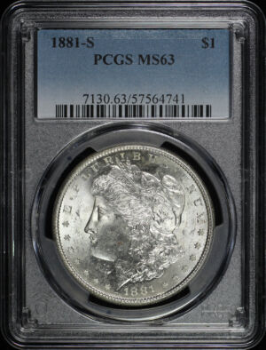 Obverse of this 1881-S Morgan Dollar PCGS MS-63