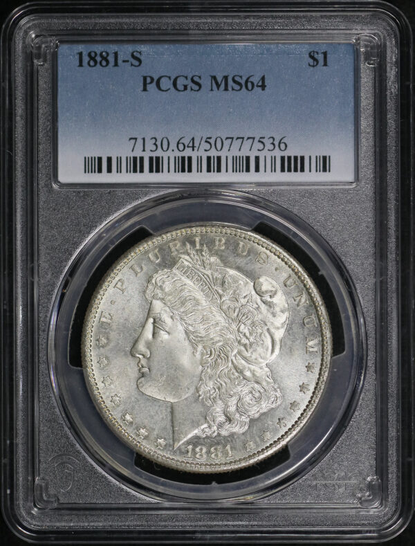 Obverse of this 1881-S Morgan Dollar PCGS MS-64