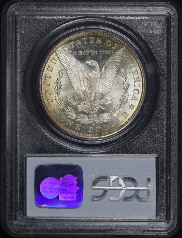 Reverse of this 1881-S Morgan Dollar PCGS MS-66 Rainbow Toning