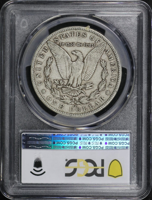 Reverse of this 1882-CC Morgan Dollar PCGS F-15