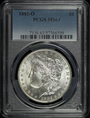 Obverse of this 1882-O Morgan Dollar PCGS MS-63