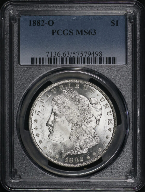Obverse of this 1882-O Morgan Dollar PCGS MS-63