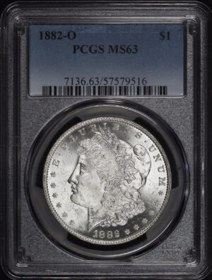 Obverse of this 1882-O Morgan Dollar PCGS MS-63