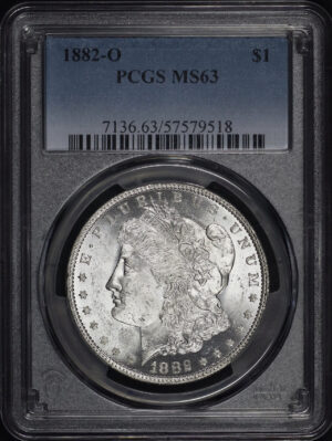 Obverse of this 1882-O Morgan Dollar PCGS MS-63