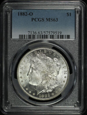 Obverse of this 1882-O Morgan Dollar PCGS MS-63