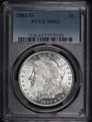 Obverse of this 1882-O Morgan Dollar PCGS MS-63