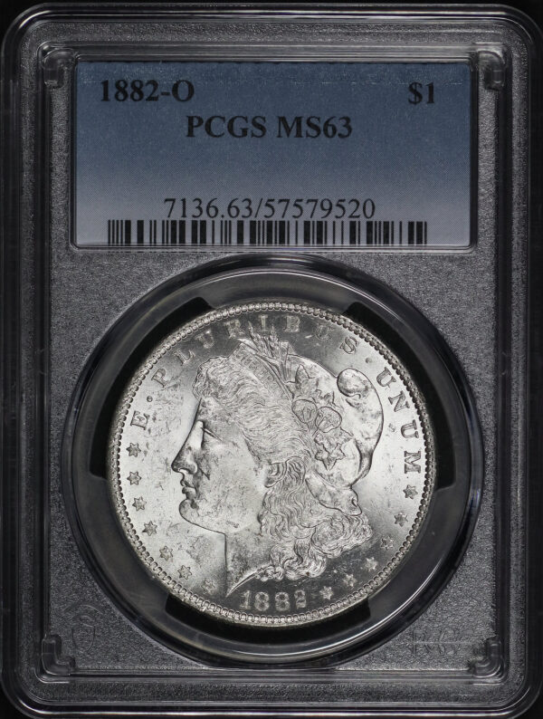 Obverse of this 1882-O Morgan Dollar PCGS MS-63