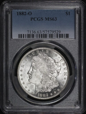 Obverse of this 1882-O Morgan Dollar PCGS MS-63