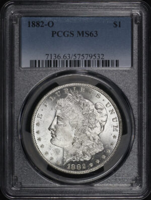 Obverse of this 1882-O Morgan Dollar PCGS MS-63