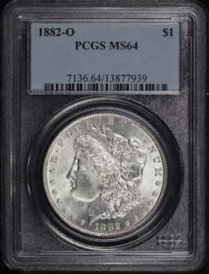 Obverse of this 1882-O Morgan Dollar PCGS MS-64