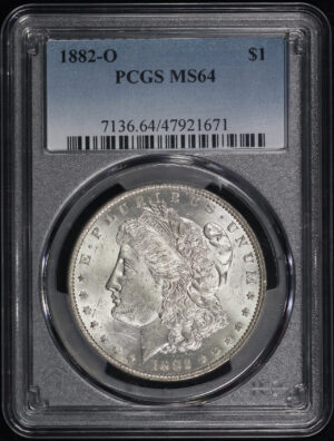 Obverse of this 1882-O Morgan Dollar PCGS MS-64