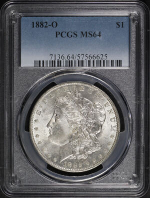 Obverse of this 1882-O Morgan Dollar PCGS MS-64
