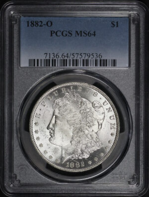 Obverse of this 1882-O Morgan Dollar PCGS MS-64