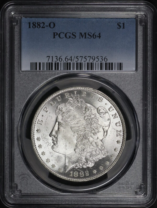 Obverse of this 1882-O Morgan Dollar PCGS MS-64
