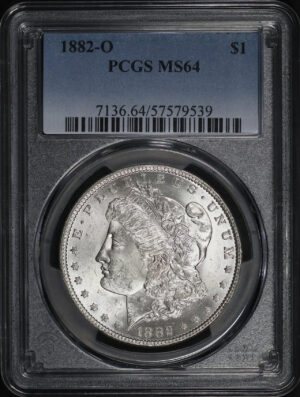 Obverse of this 1882-O Morgan Dollar PCGS MS-64