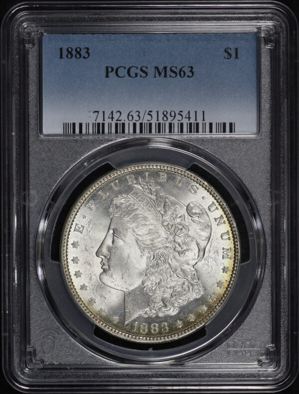 Obverse of this 1883 Morgan Dollar PCGS MS-63