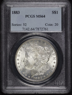 Obverse of this 1883 Morgan Dollar PCGS MS-64