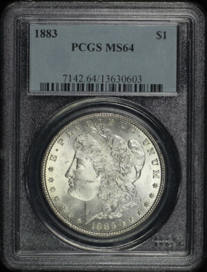 Obverse of this 1883 Morgan Dollar PCGS MS-64