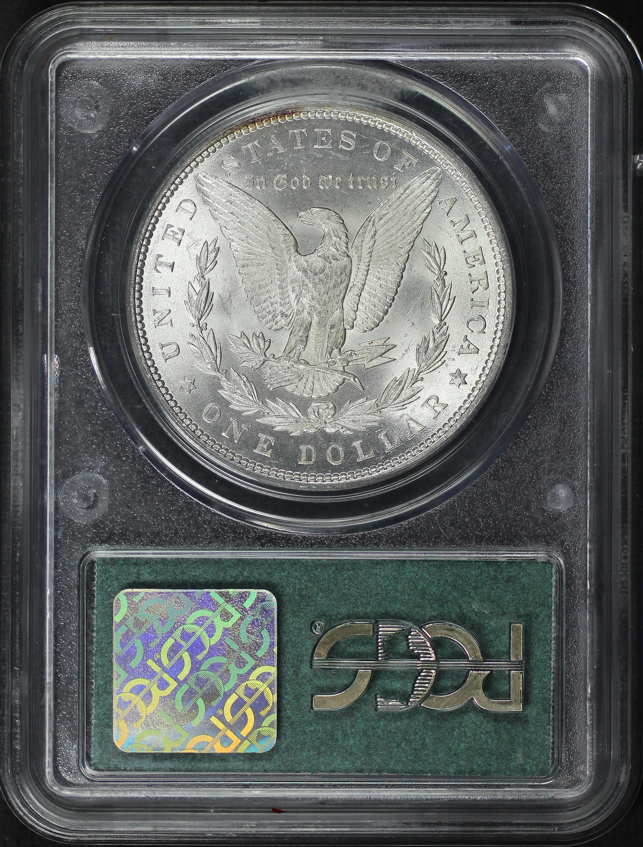 Reverse of this 1883 Morgan Dollar PCGS MS-65 Old Green Older