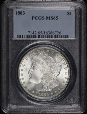 Obverse of this 1883 Morgan Dollar PCGS MS-65
