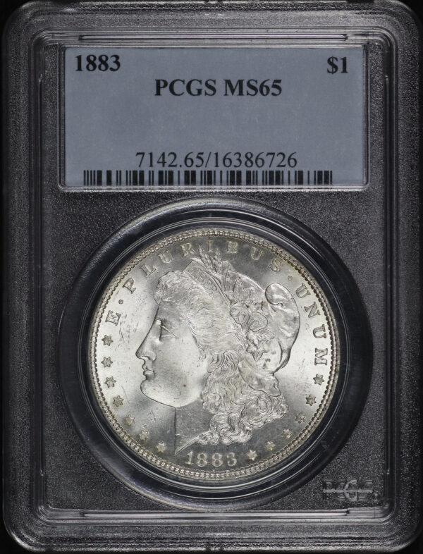 Obverse of this 1883 Morgan Dollar PCGS MS-65