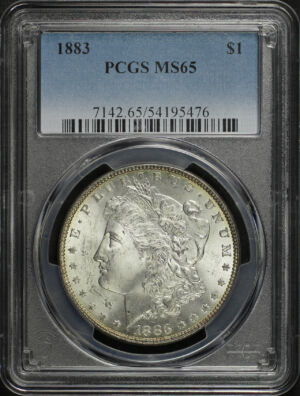 Obverse of this 1883 Morgan Dollar PCGS MS-65