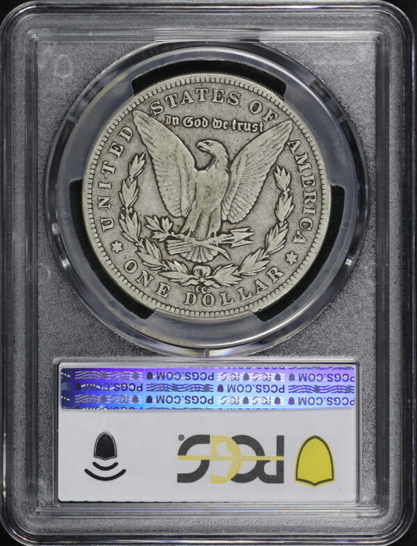 Reverse of this 1883-CC Morgan Dollar PCGS VG-10