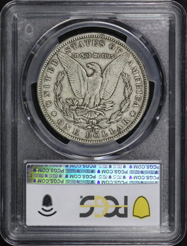 Reverse of this 1883-CC Morgan Dollar PCGS F-15