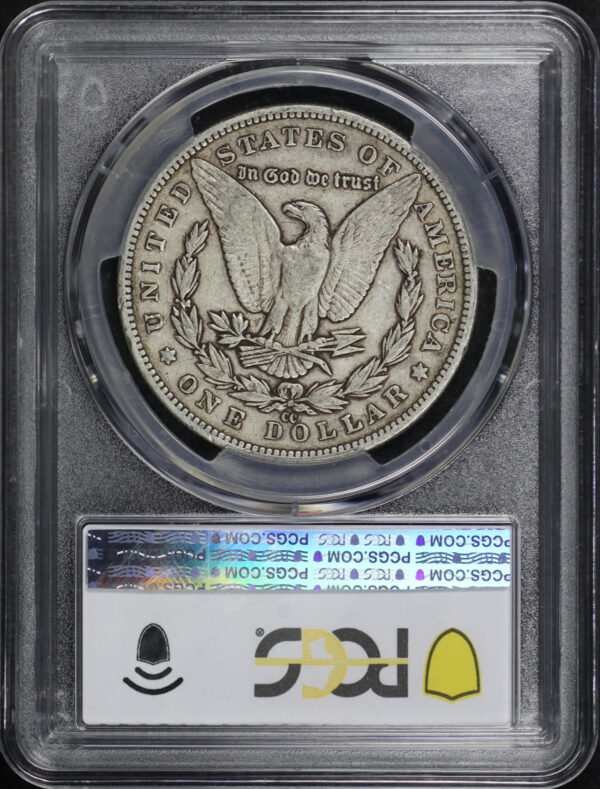 Reverse of this 1883-CC Morgan Dollar PCGS F-15