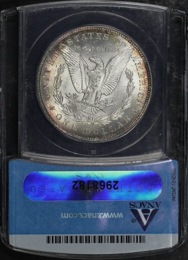 Reverse of this 1883-CC Morgan Dollar ANACS MS-64