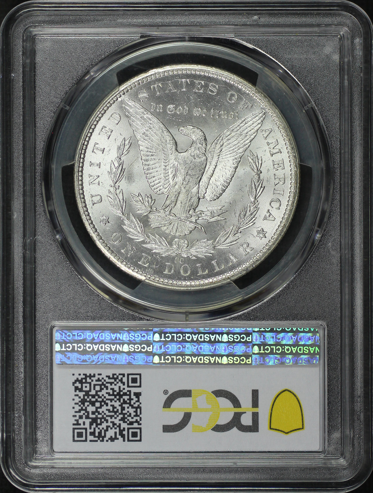 Reverse of this 1883-CC Morgan Dollar PCGS MS-65