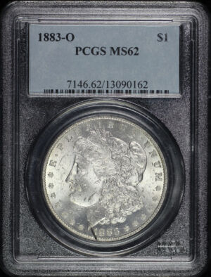 Obverse of this 1883-O Morgan Dollar PCGS MS-62