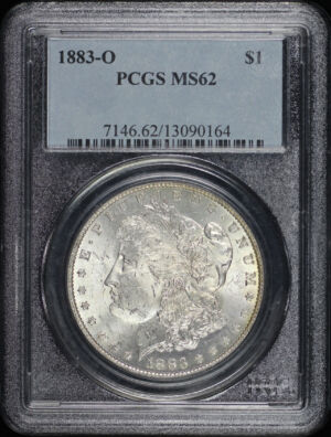 Obverse of this 1883-O Morgan Dollar PCGS MS-62