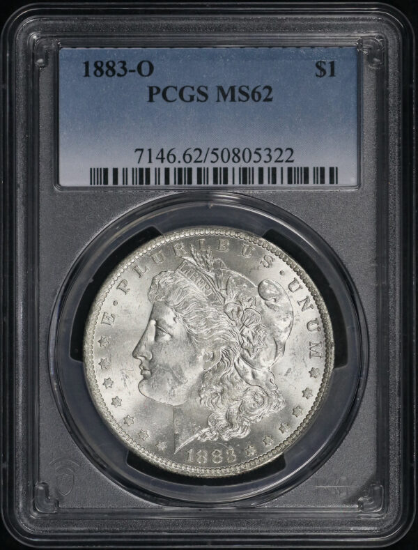 Obverse of this 1883-O Morgan Dollar PCGS MS-62