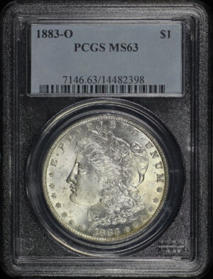 Obverse of this 1883-O Morgan Dollar PCGS MS-63