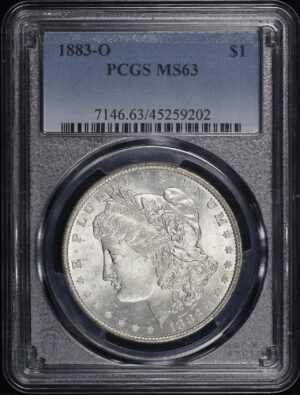 Obverse of this 1883-O Morgan Dollar PCGS MS-63