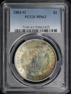 Obverse of this 1883-O Morgan Dollar PCGS MS-63