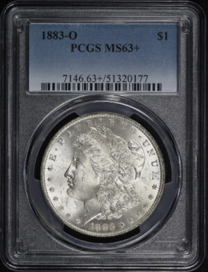 Obverse of this 1883-O Morgan Dollar PCGS MS-63+
