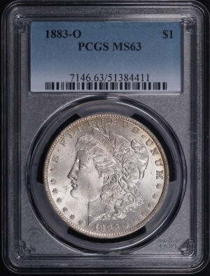 Obverse of this 1883-O Morgan Dollar PCGS MS-63