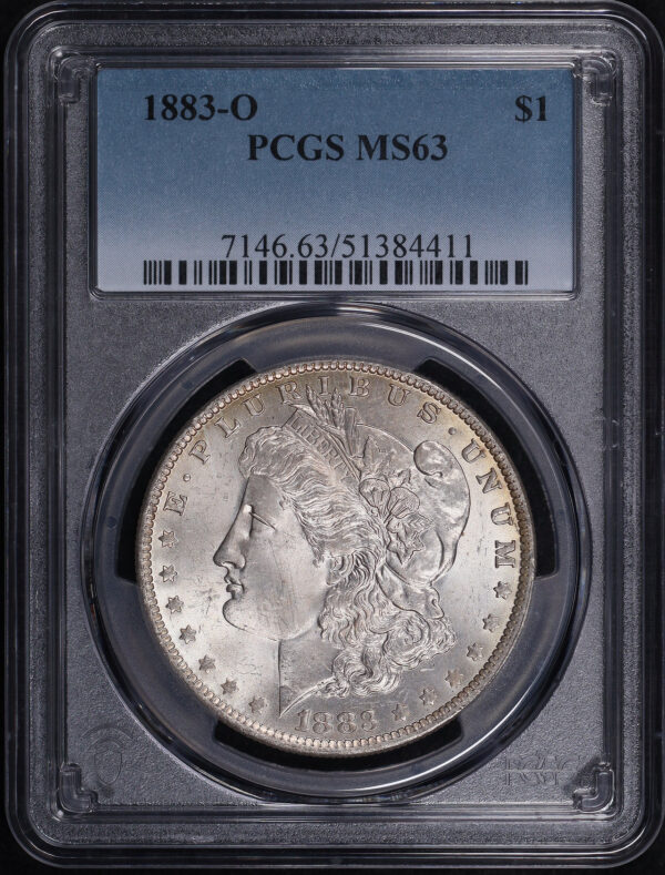 Obverse of this 1883-O Morgan Dollar PCGS MS-63