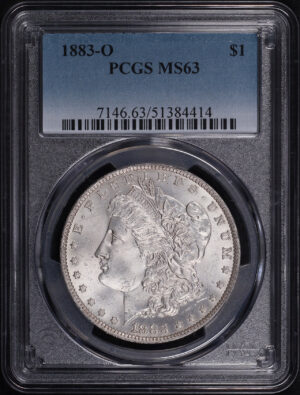 Obverse of this 1883-O Morgan Dollar PCGS MS-63