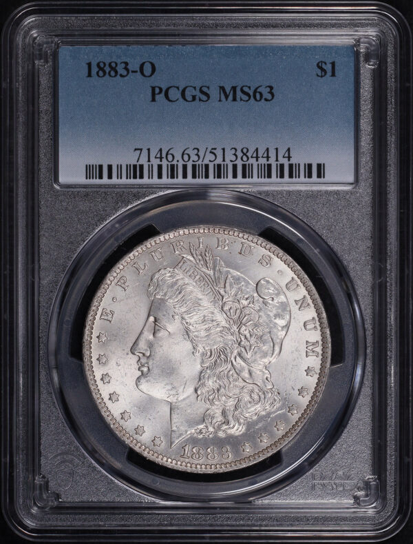 Obverse of this 1883-O Morgan Dollar PCGS MS-63