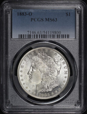Obverse of this 1883-O Morgan Dollar PCGS MS-63