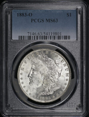 Obverse of this 1883-O Morgan Dollar PCGS MS-63