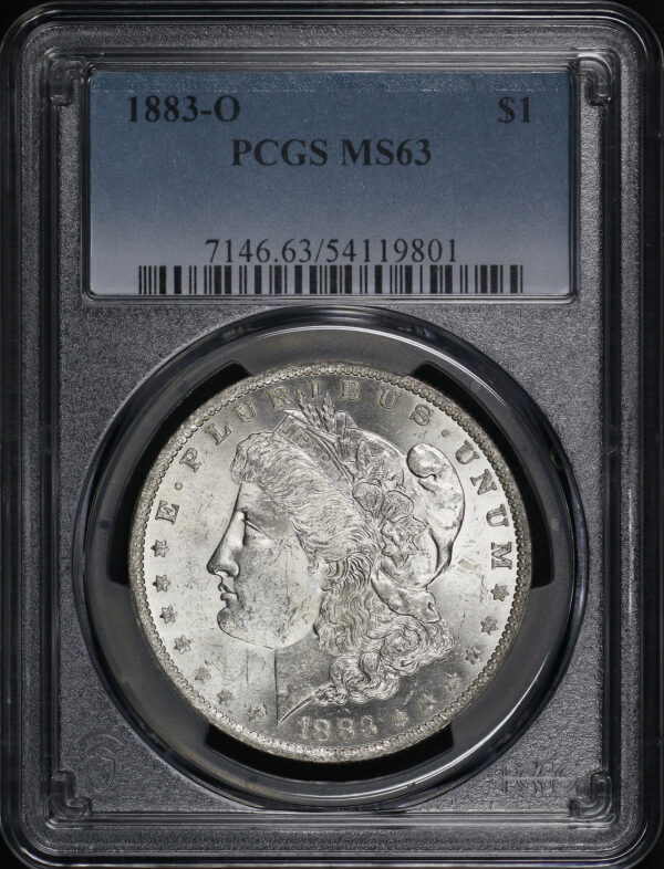 Obverse of this 1883-O Morgan Dollar PCGS MS-63