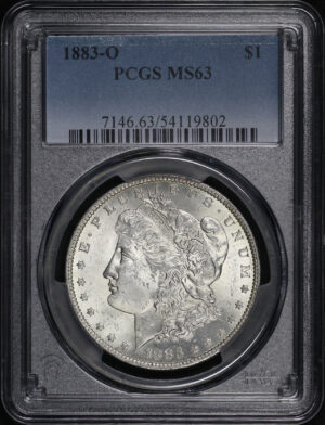 Obverse of this 1883-O Morgan Dollar PCGS MS-63