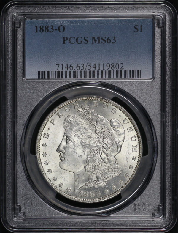 Obverse of this 1883-O Morgan Dollar PCGS MS-63